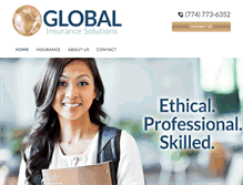Tablet Screenshot of globalinsurancesolutions.net